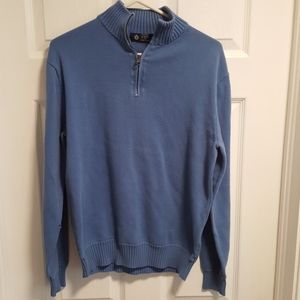 j. crew light blue zip sweater